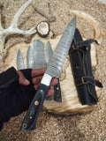 Premium Handmade Damascus Kitchen Knife Set – Perfect for Chefs & Home Cooks