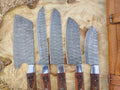 Master the Art of Cooking with Handmade Damascus Steel Knife Set