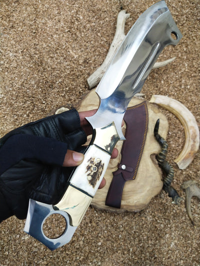 Handcrafted Full Tang Hunting knife | High-Quality Steel Blade for Tough Outdoor Use