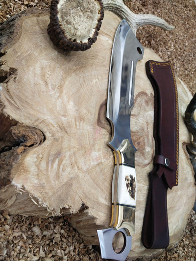 Handcrafted Full Tang Hunting knife | High-Quality Steel Blade for Tough Outdoor Use