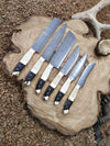 Handmade Damascus Steel 5Pcs Kitchen Knife Set – Premium Quality & Craftsmanship, Perfect for Chefs & Home Cooks