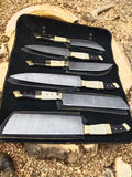 Handmade Damascus Steel 5Pcs Kitchen Knife Set – Premium Quality & Craftsmanship, Perfect for Chefs & Home Cooks