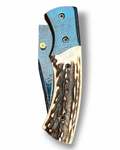 Folding knife With Stag Handle