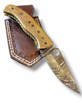 Custom Folding Knife with Engraved Handle