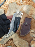 Rampuri Ratchet Hand Engraved Folding knife