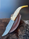 Folding knife With Camel Bone Handle