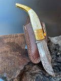 Folding knife With Camel Bone Handle