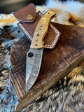 Custom Folding Knife with Engraved Handle