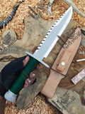 Authentic Handmade First Blood Rambo Knife – Survival, Combat, and Collectible