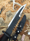 Authentic Rambo Knife: Stainless Steel Survival Gear - Overall length 14.25 inch